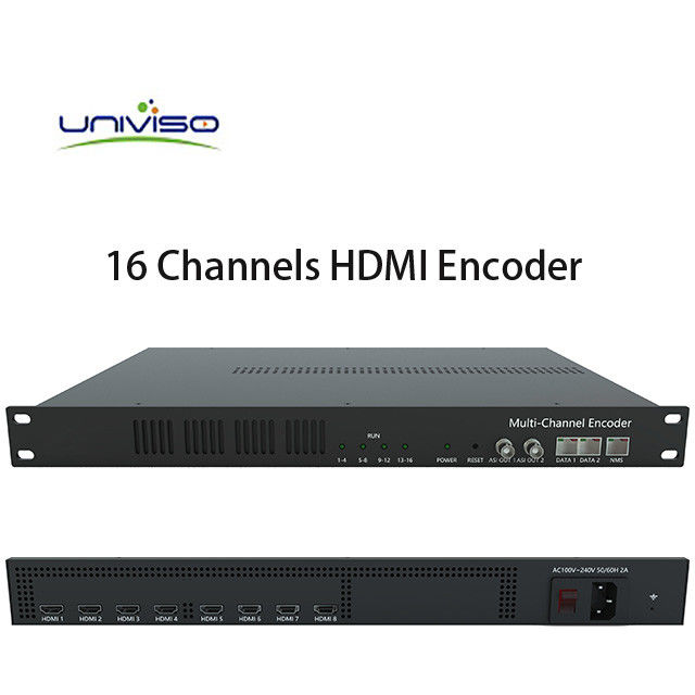 Đầu vào kỹ thuật số Đầu vào HDMI Bộ mã hóa HD H.264 &amp;amp; H.265 với đầu ra IP &amp;amp; ASI, chèn logo